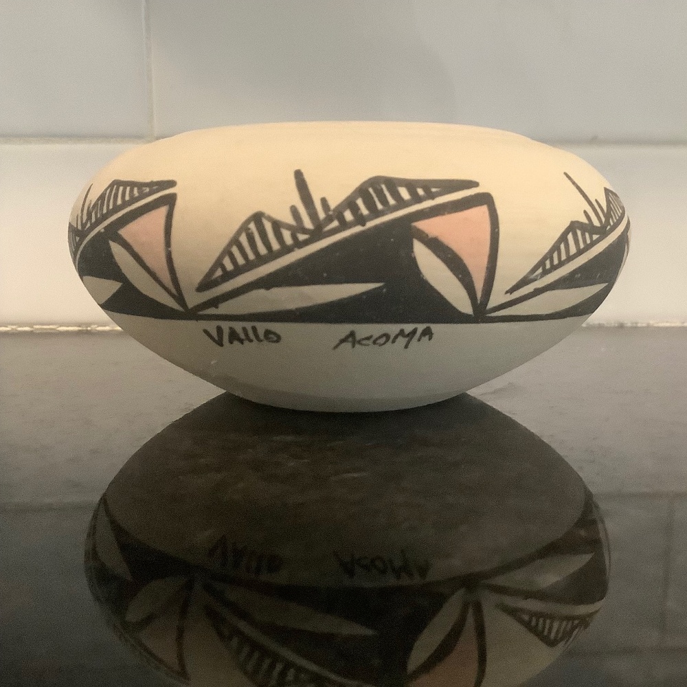 Acoma Pottery Vallo Rio Grande Stoneware Teton Native Candle
